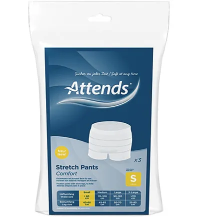 Attends Stretchpants Comfort Maat S (3 Stuks)