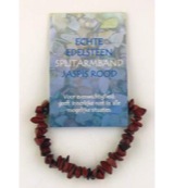 Steengoed Splitarmband jaspis rood (1 stuk)