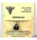 Steengoed Hanger gezondheidssteen sneeuwvlok obsidiaan (1 stuk)