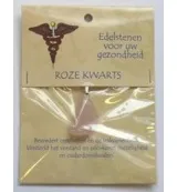 Steengoed Hanger gezondheidssteen roze kwarts (1 stuk)