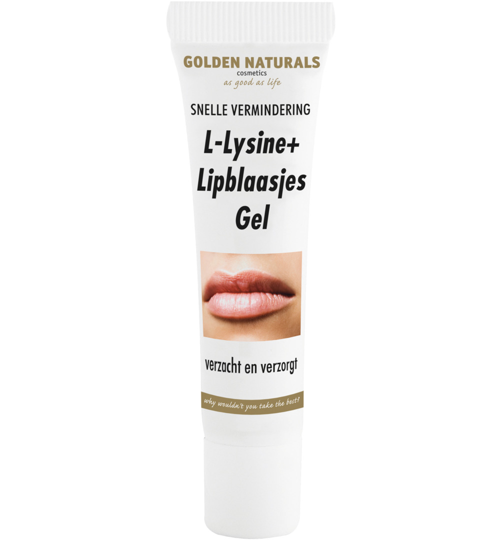 Golden Naturals L-Lysine+ Lipblaasjes Gel Tube (15 ml)