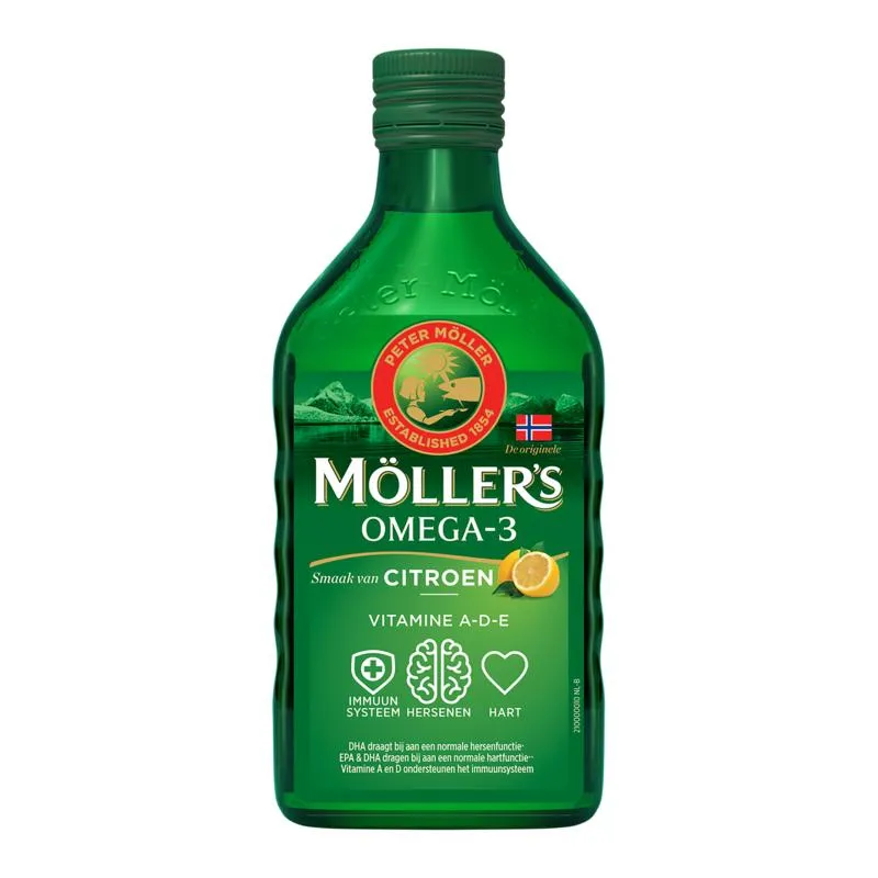 Mollers Omega-3 Levertraan Citroen (250 ml)