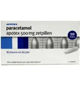 Apotex Paracetamol 500 Mg (10 Zetpillen)