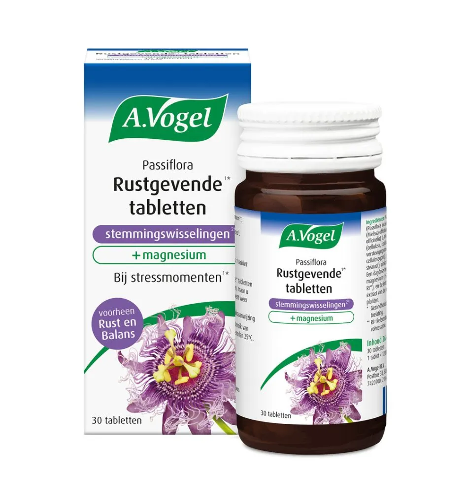 A.Vogel Passiflora rustgevende tabl. stemmingswisselingen (30 tabletten)