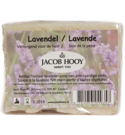 Jacob Hooy Lavendel zeep niet vloeibaar (240 ml)