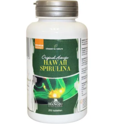 Hanoju Spirulina Hawaiiaans 500mg (250 tabletten)