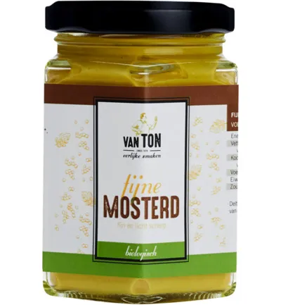 Van TON Mosterd Mosterd Fijn Bio (170 gr)