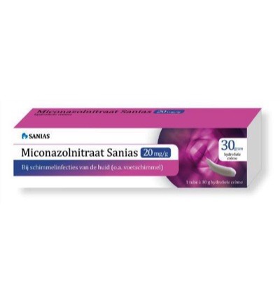Sanias Miconazolnitraat 20mg creme (30 gr)