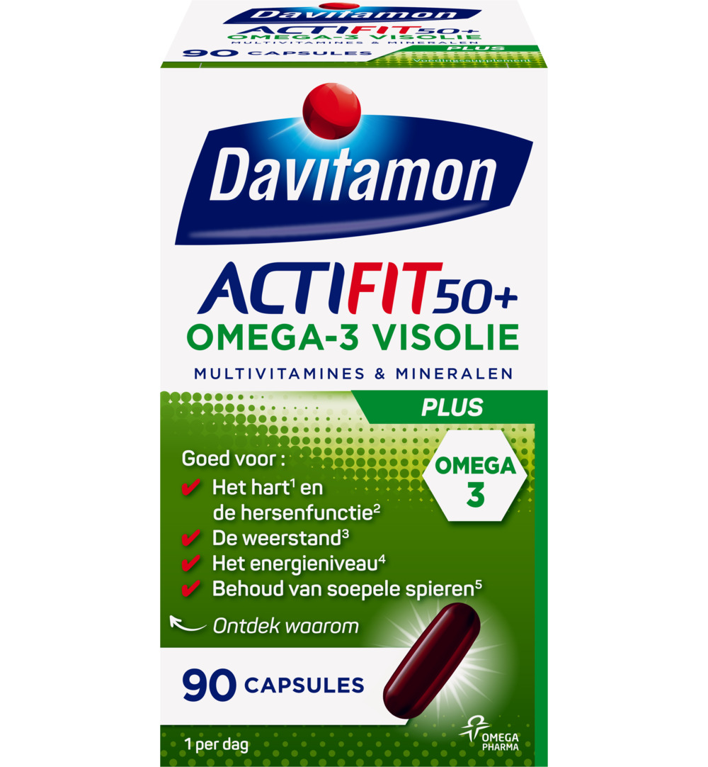 Davitamon Actifit 50+ Omega 3 (90 capsules)