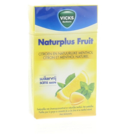 Vicks Citroen menthol suikervrij (40 gr)
