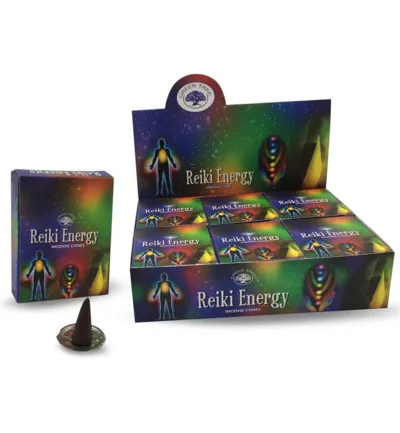 Green Tree Kegelwierook Reiki Energy (10 stuks)