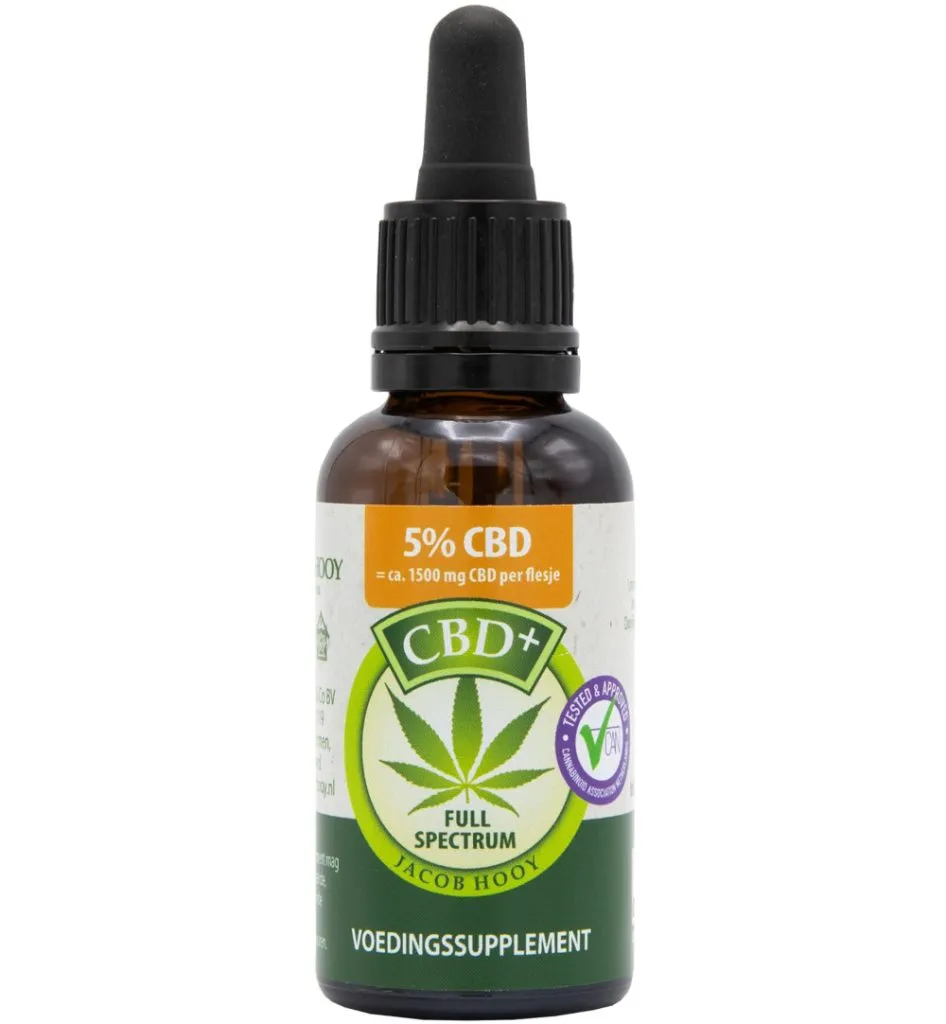 Jacob Hooy CBD Plus Olie 5% (30 ml)