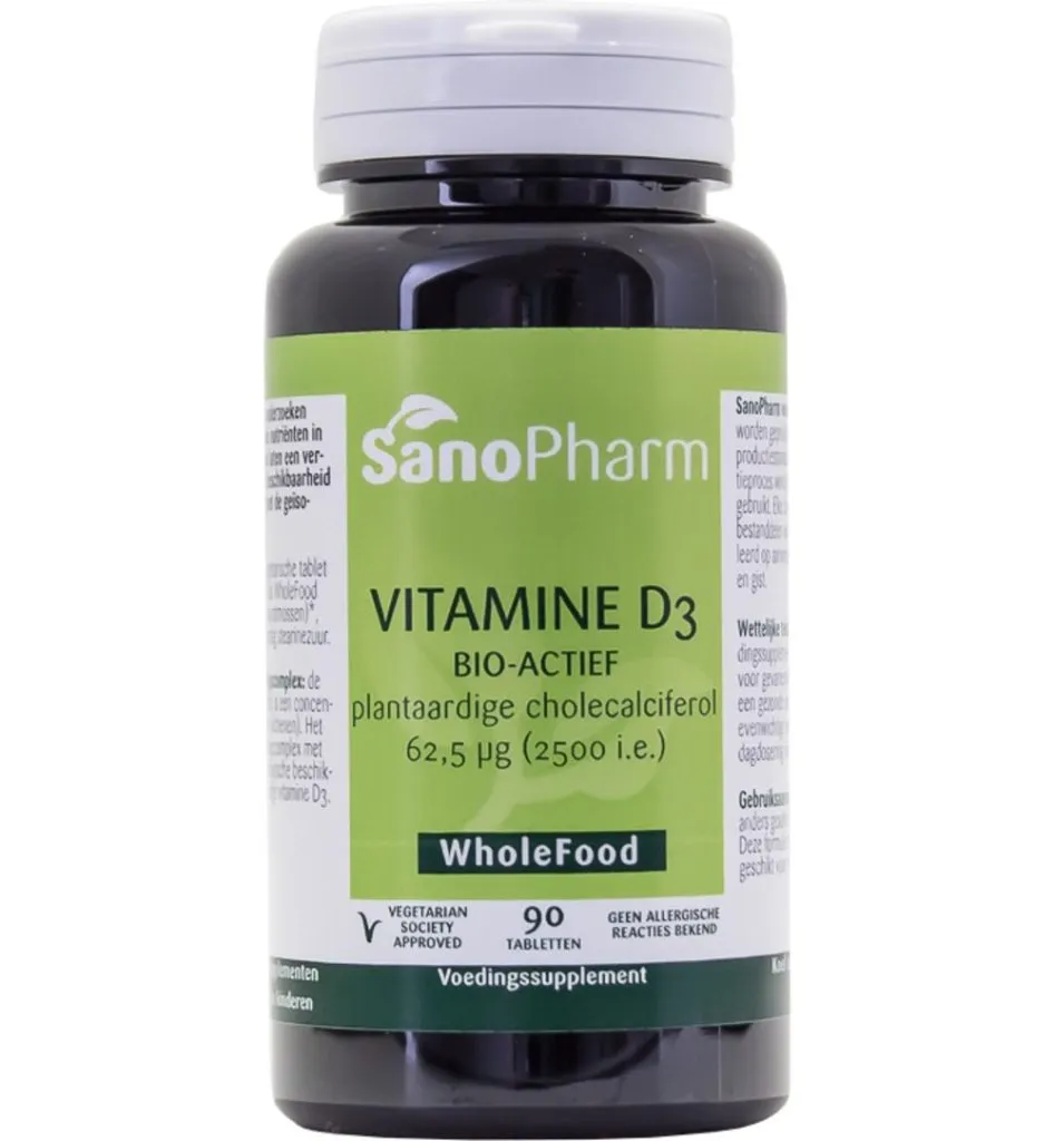 Sanopharm Vitamine D3 62.5mcg/2500IE (90 tabletten)