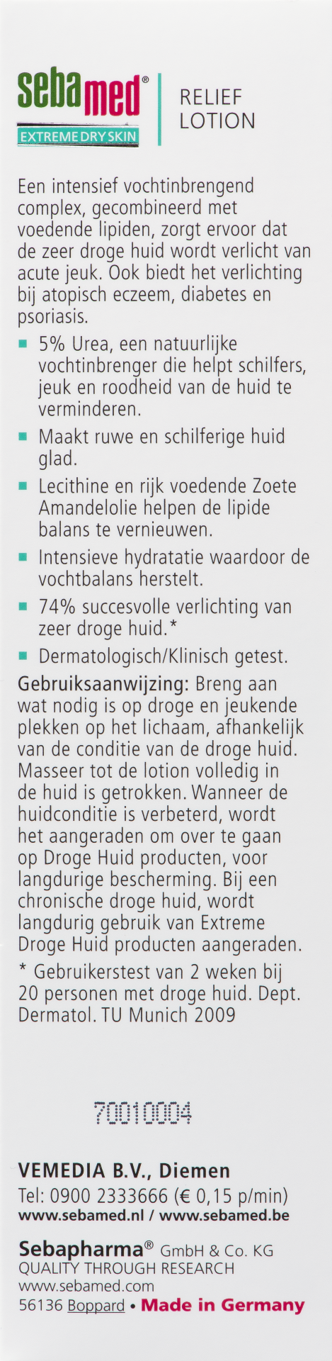 Sebamed Extreme dry urea relief lotion 5% (200 ml) - image 2