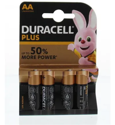 Duracell Plus power AA (4 stuks)