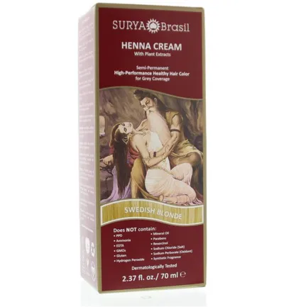 Surya Brasil Henna Haarverf Poeder Swedish Blonde (50 gr)