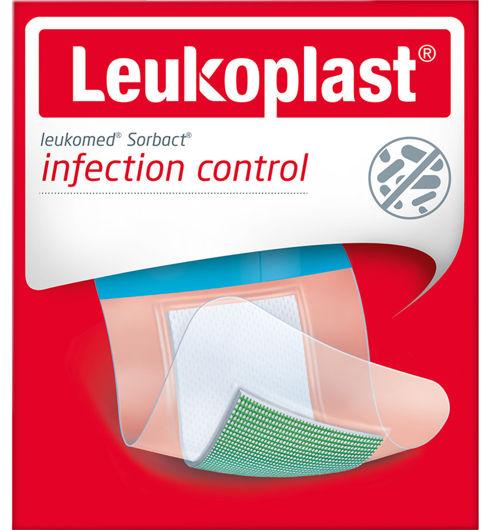 Leukoplast Leukomed sorbact 7.2 x 5 cm (3 stuks)