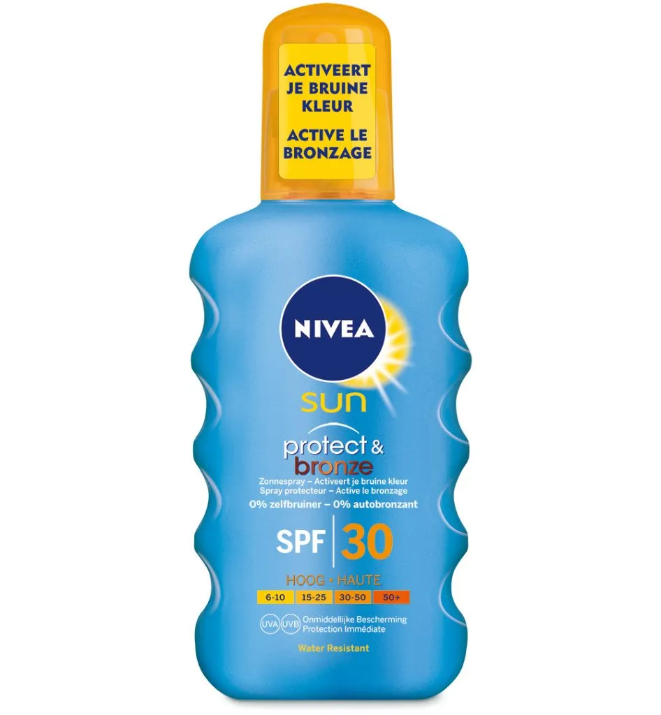 Nivea Sun protect & bronze beschermede spray SPF30 (200 ml)