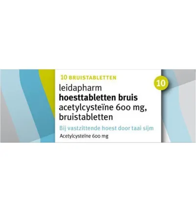 Leidapharm Acetylcysteine 600 mg (10 tabletten)