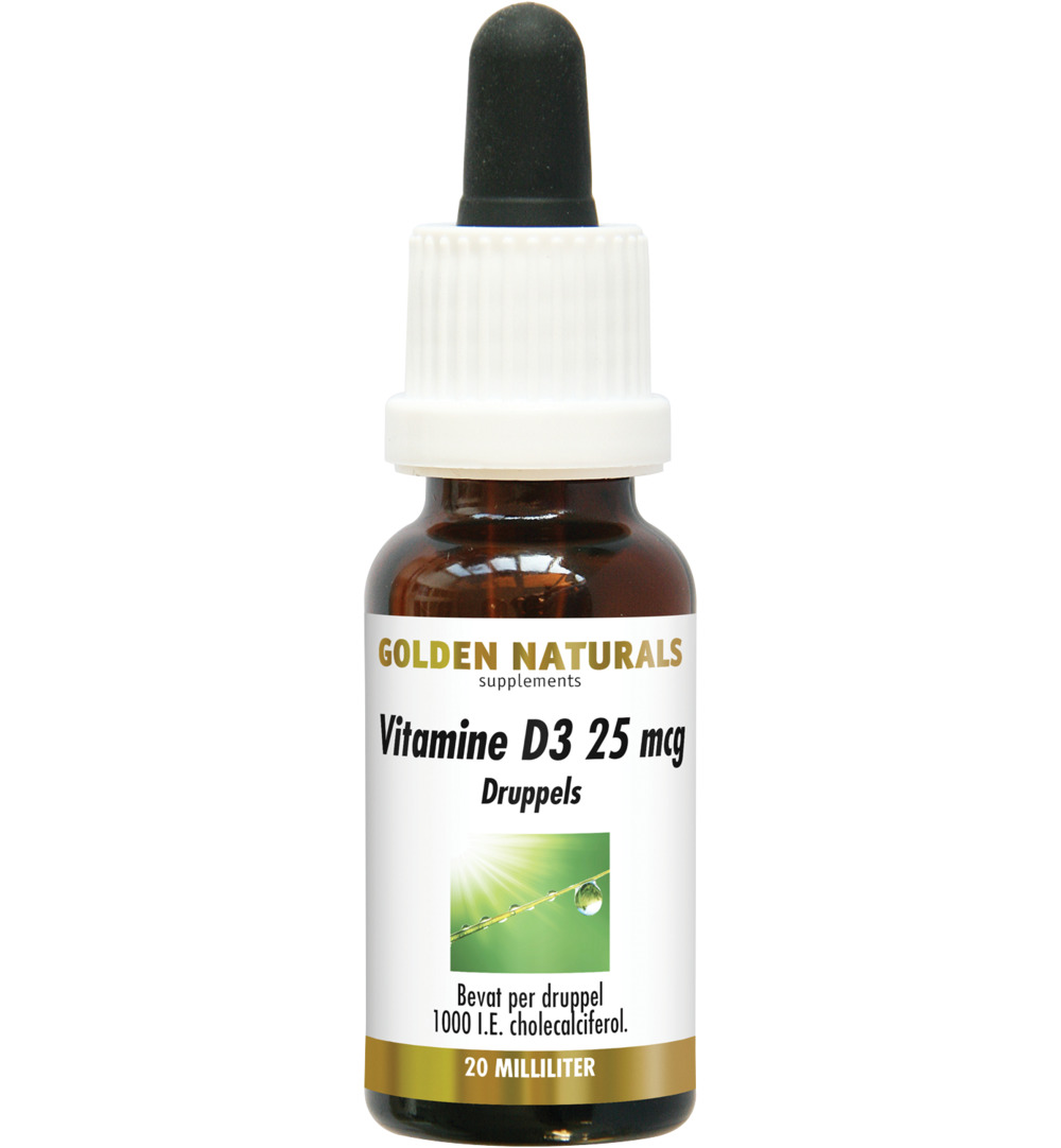 Golden Naturals Vitamine D3 25 mcg druppels (20 ml)