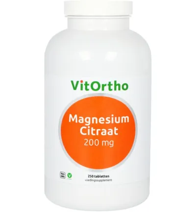 VitOrtho Magnesium citraat 200 mg (250 tabletten)