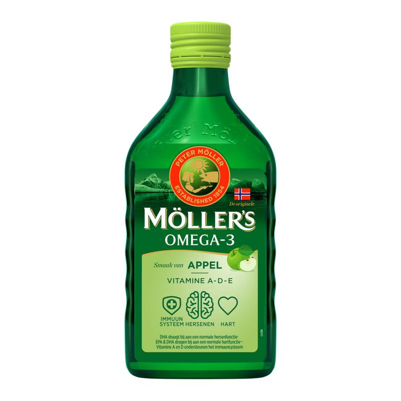 Mollers Omega-3 Levertraan Appel (250 ml)