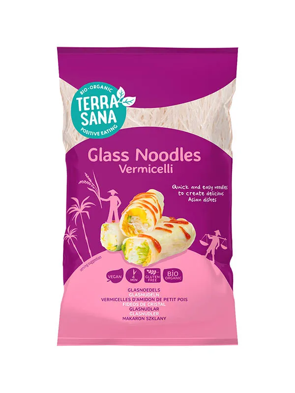 TerraSana Glasnoedels Vermicelli Bio (200 gr)