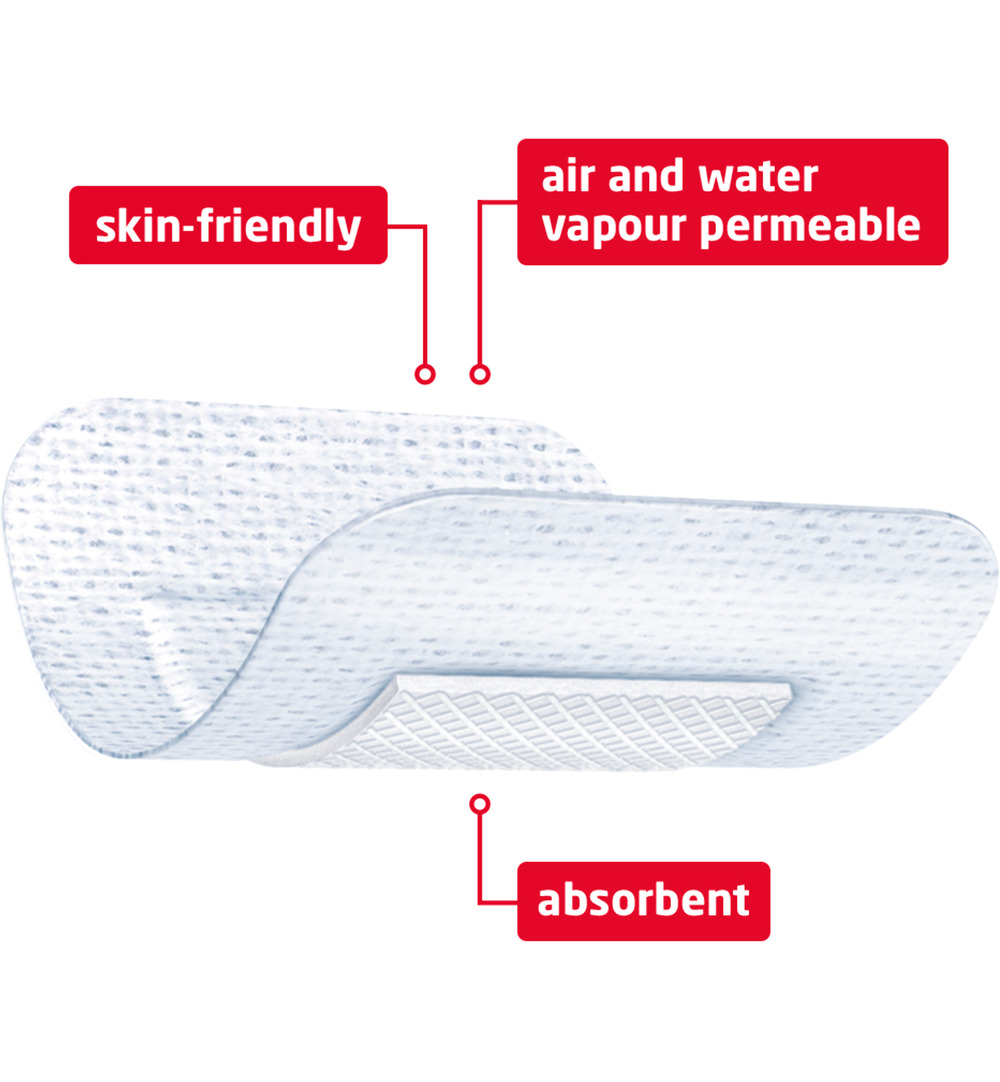 Leukoplast Leukomed 8.0 x10 cm steriel (5 stuks) - image 3