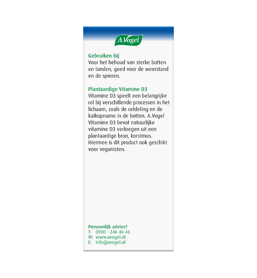 A.Vogel Vitamine D3 10ug (100 tabletten) - image 3