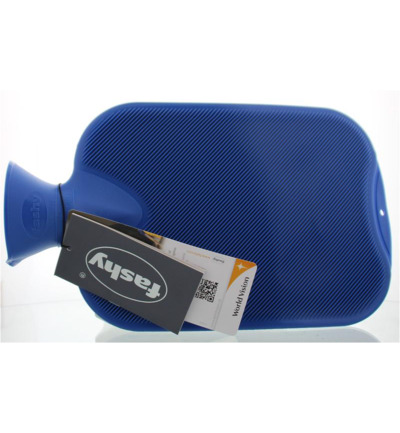 Fashy Warmwaterzak saphir dubbel geribbeld blauw (2000 ml)