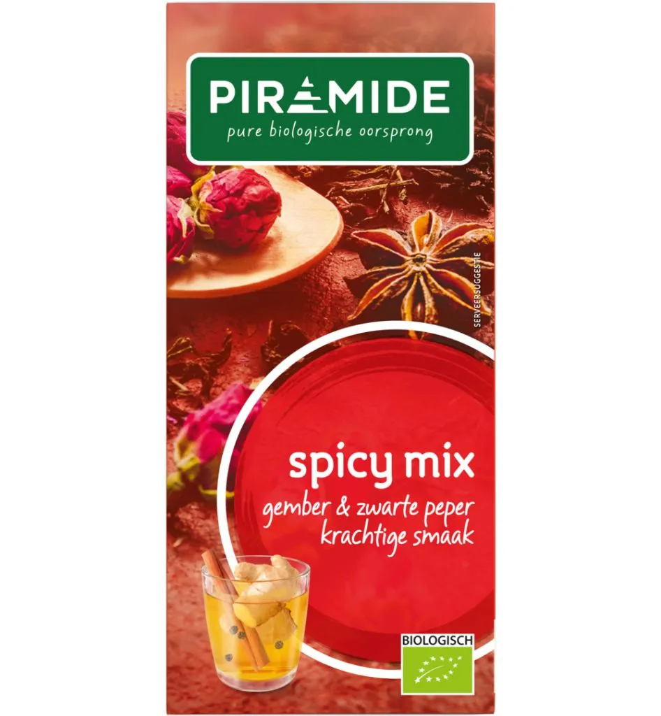 Piramide Spicy Thee Eko (20 stuks)