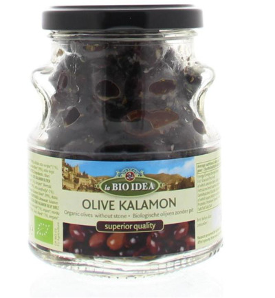 La Bio Idea Olijven Zwart Kalamata Ontpit Bio (180 gr)