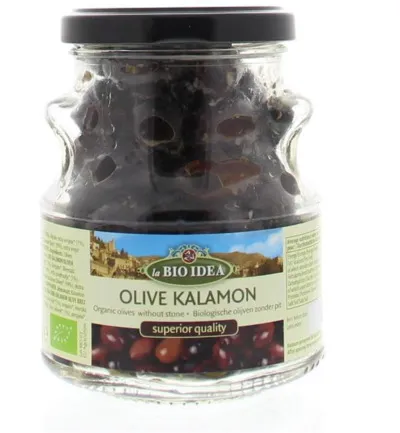 La Bio Idea Olijven Zwart Kalamata Ontpit Bio (180 gr)