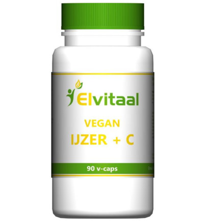 Elvitaal/Elvitum Ijzer Met Vitamine C Vegan (90 capsules)