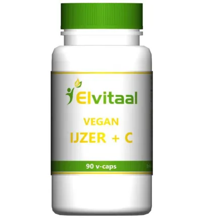 Elvitaal/Elvitum Ijzer Met Vitamine C Vegan (90 capsules)