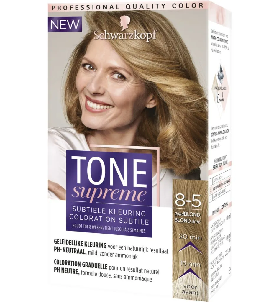 Schwarzkopf Color Tone Supreme 8-5 Goudblond (143 ml)