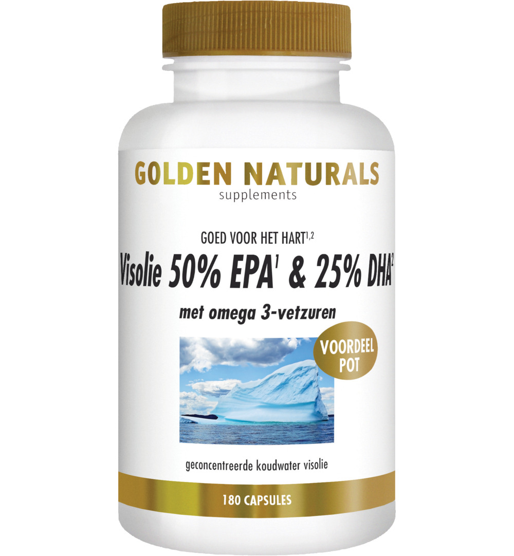 Golden Naturals Visolie 50% Epa 25% Dha (180 Softgels)