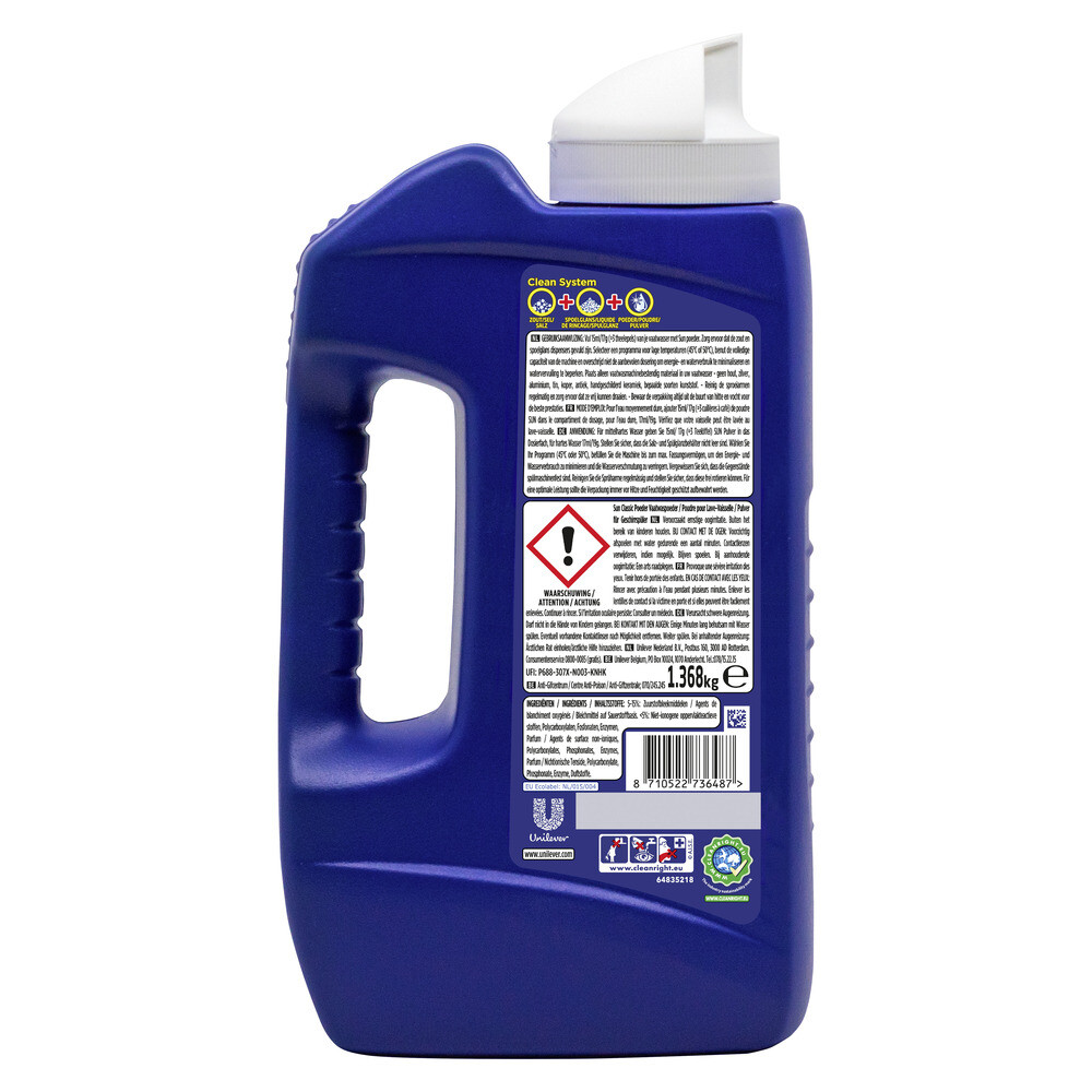 Sun Vaatwaspoeder Classic (1368 gr)