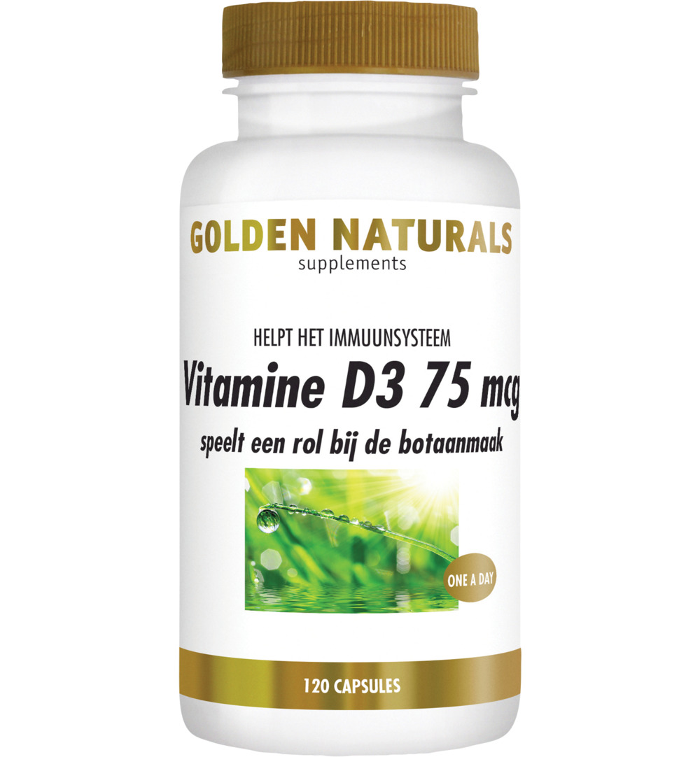 Golden Naturals Vit D3 75 mcg (120 softgels)