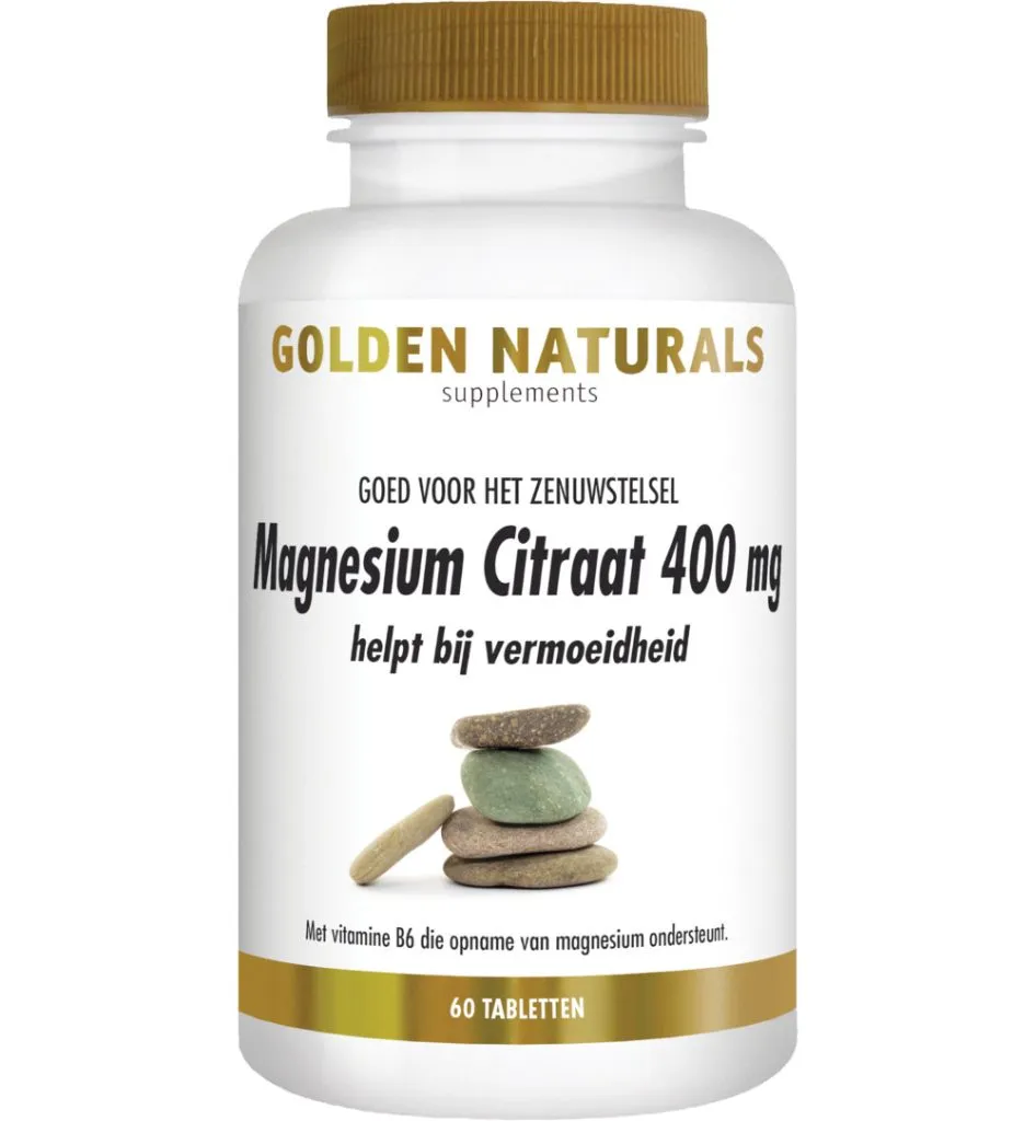 Golden Naturals Magnesium citraat 400 mg (60 tabletten)