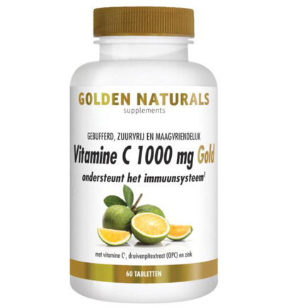 Golden Naturals Vitamine C1000 mg gold (60 tabletten)