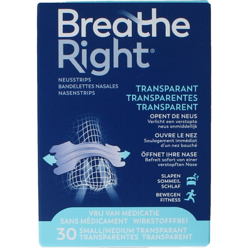 Breathe Right Nasal Strips (30 stuks)