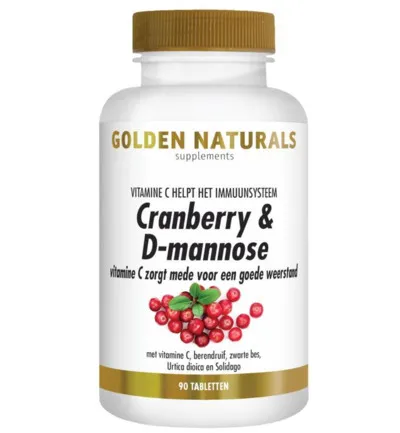 Golden Naturals Cranberry & D-Mannose (90 tabletten)