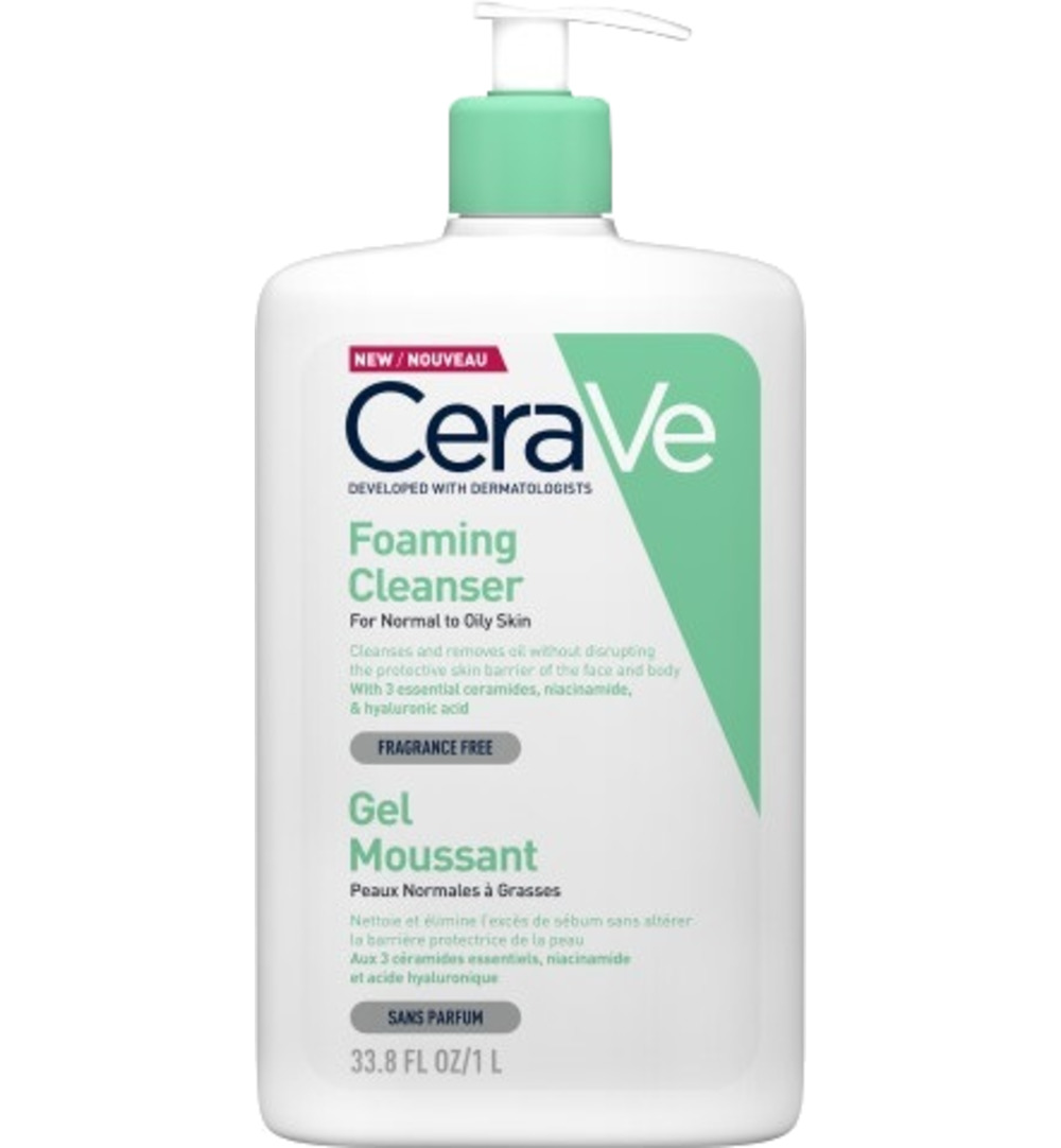 Cerave Reiniger schuimend (1000 ml)