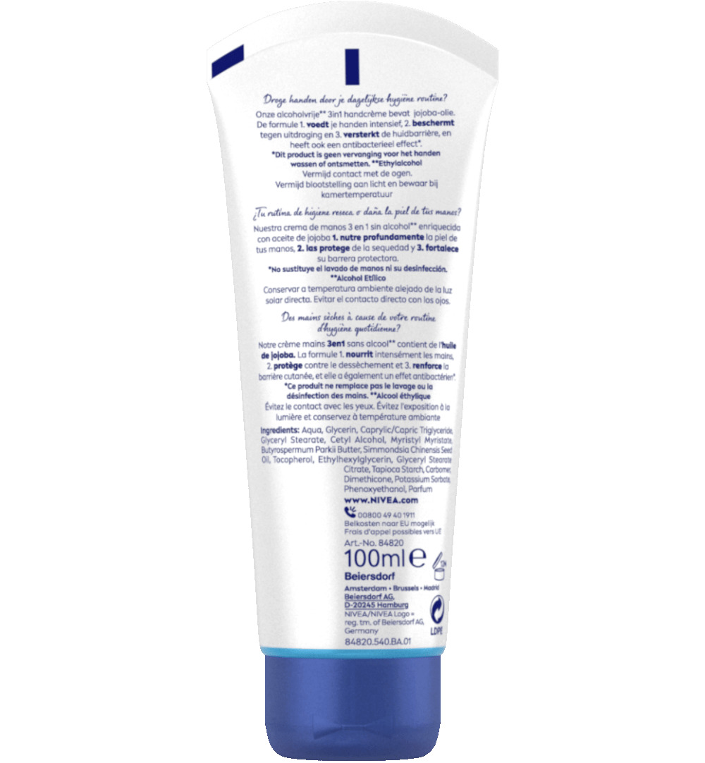 Nivea Handcreme 3In1 Care&Protect (100 ml)
