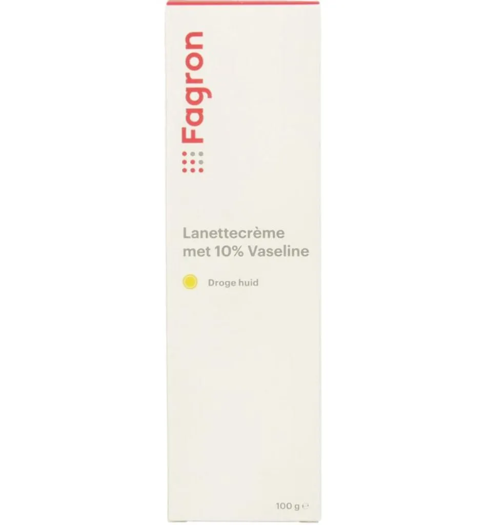 Fagron Lanettecreme 10% vaseline met doosje (100 gr)