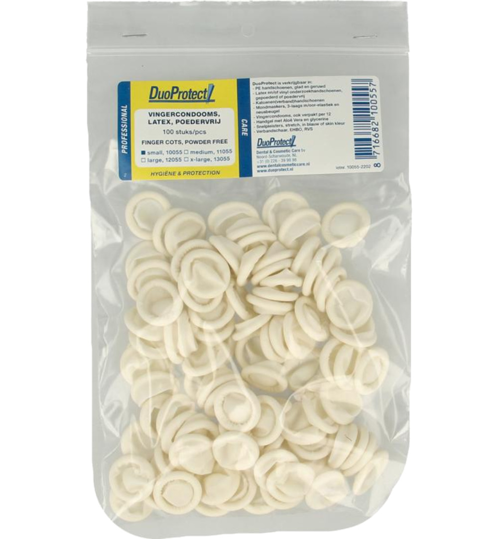 DuoProtect Vingercondoom maat S (100 stuks)