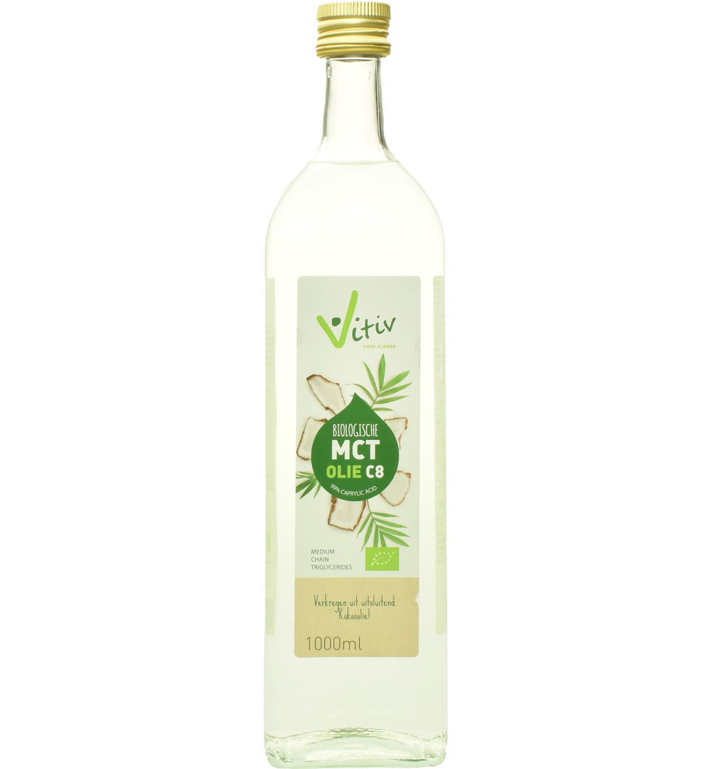Vitiv Mct Olie C8 Coconut Pure 99% Caprylic Acid (1000 ml)