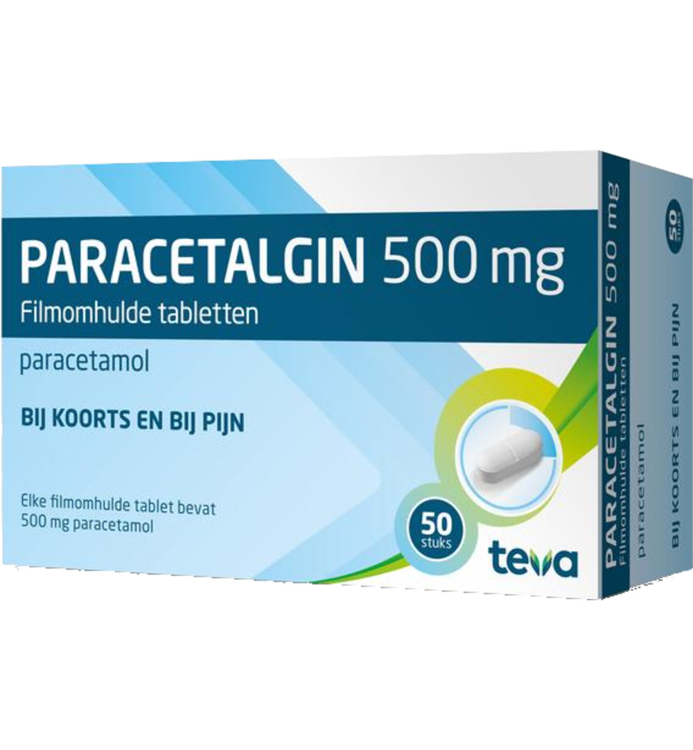 Teva Paracetalgin 500mg (50 tabletten)