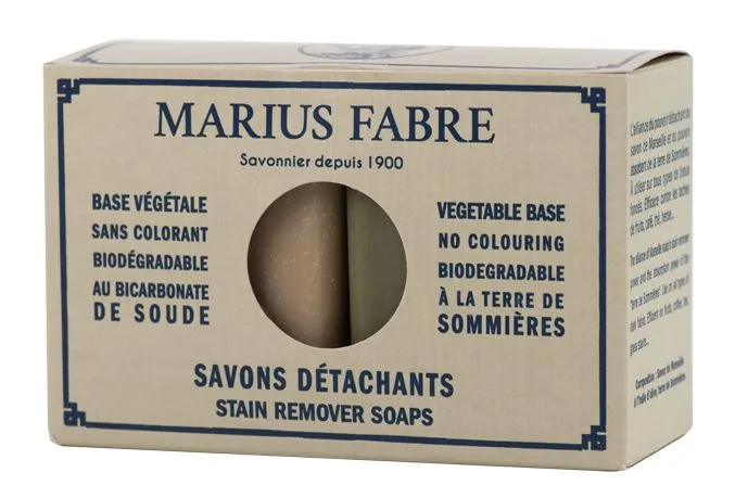 Marius Fabre Marseille vlekkenzepen voor do nkere en witte was (2 stuks)